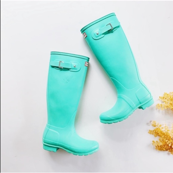 Hunter Shoes - Hunter Original Tall Mint Matte Boots